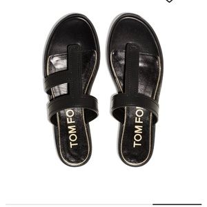 T & F logo sandals Tom Ford